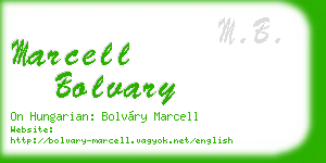 marcell bolvary business card